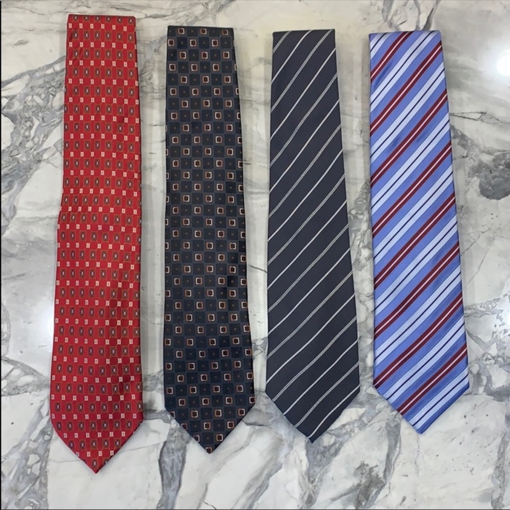 ALL 4 Italian Silk Ermenegildo Zegna Ties